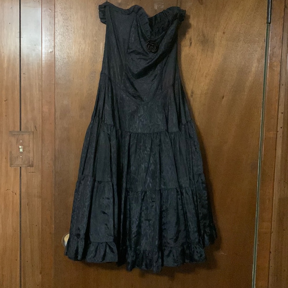 Black sleeveless short Jessica McClintock dress